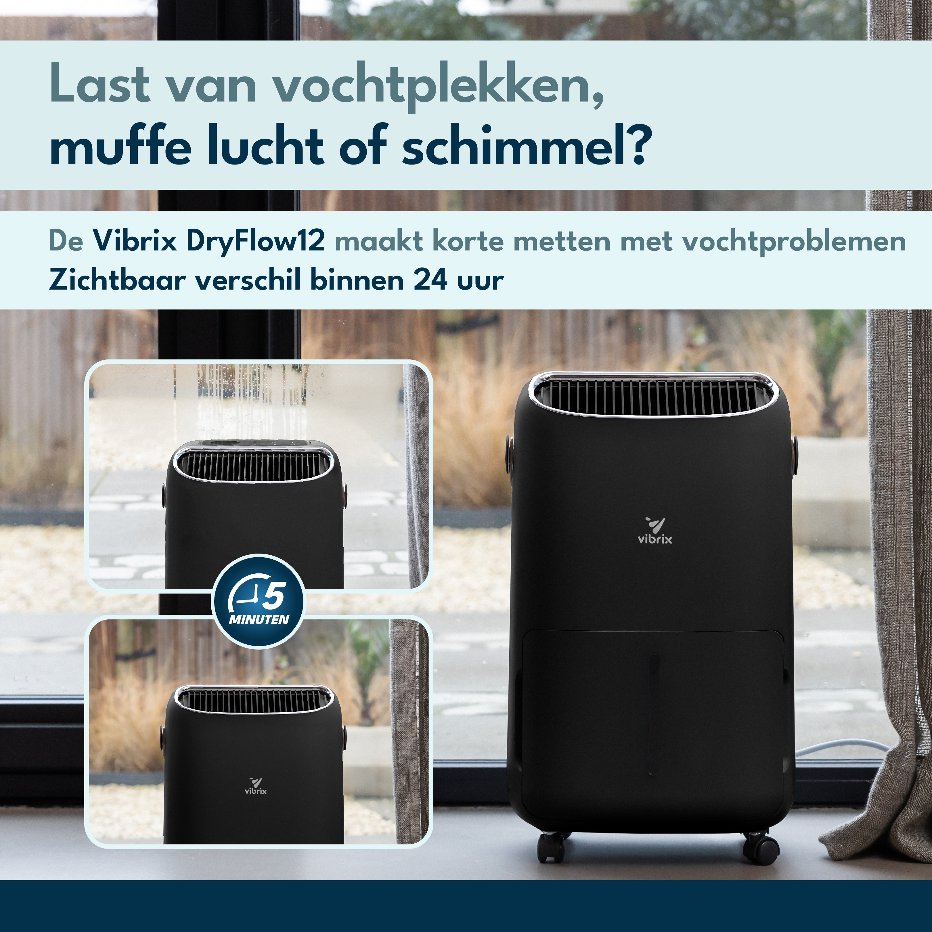 Vibrix DryFlow12 Pro Luchtontvochtiger