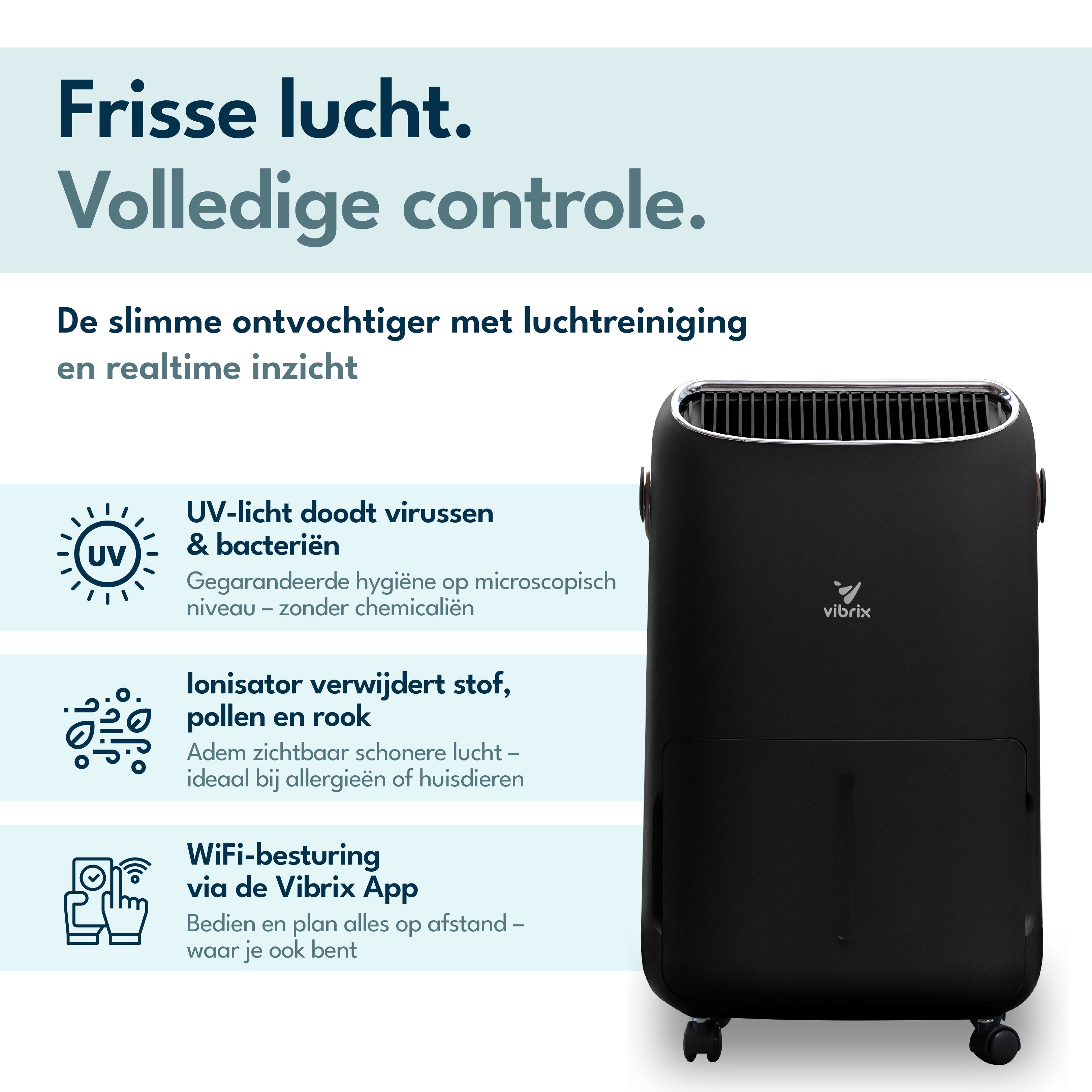 Vibrix DryFlow12 Pro Luchtontvochtiger