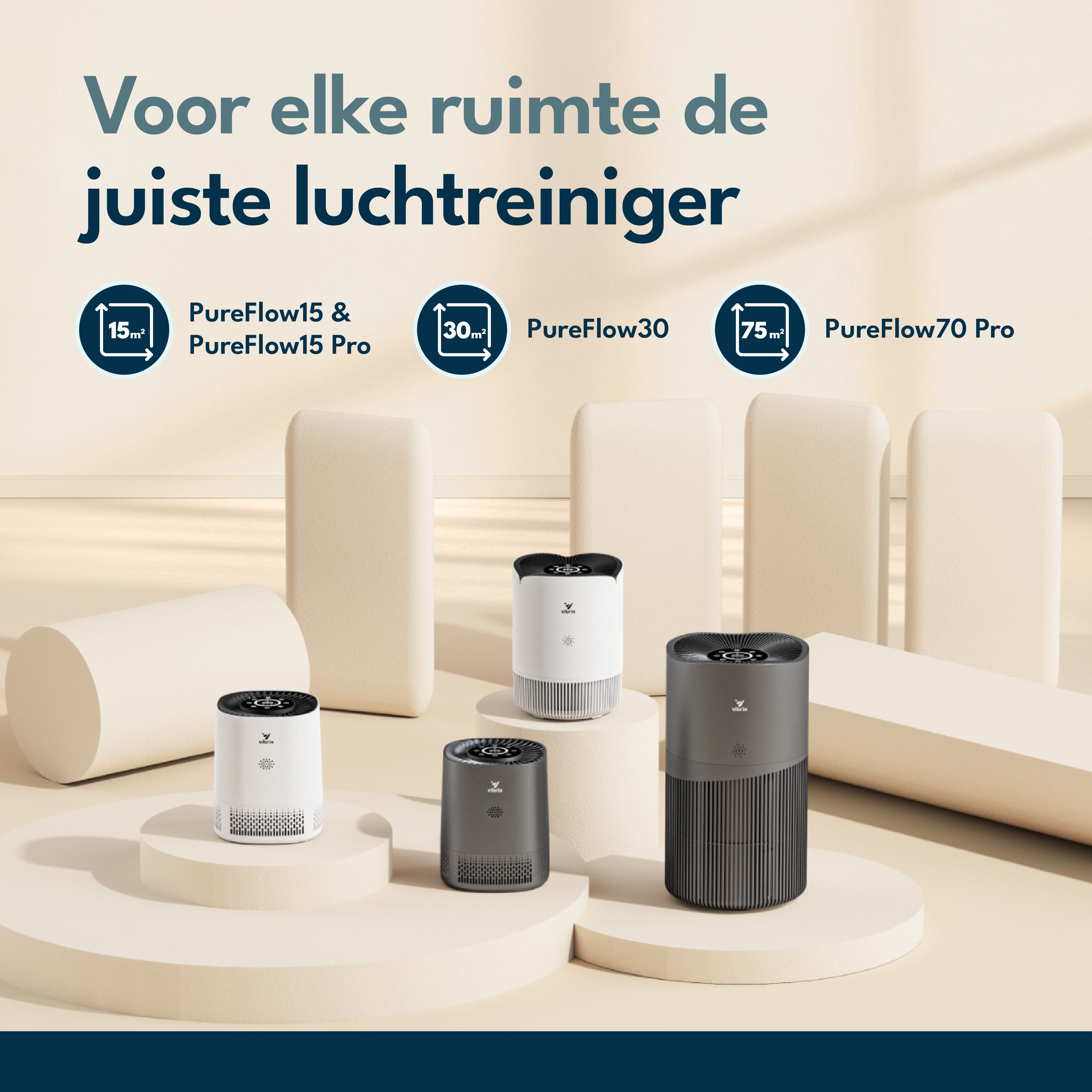 Vibrix PureFlow15 Pro luchtreiniger