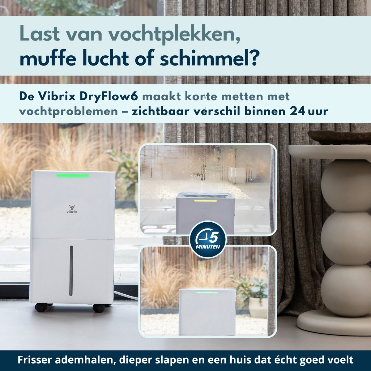 Vibrix DryFlow6 Luchtontvochtiger
