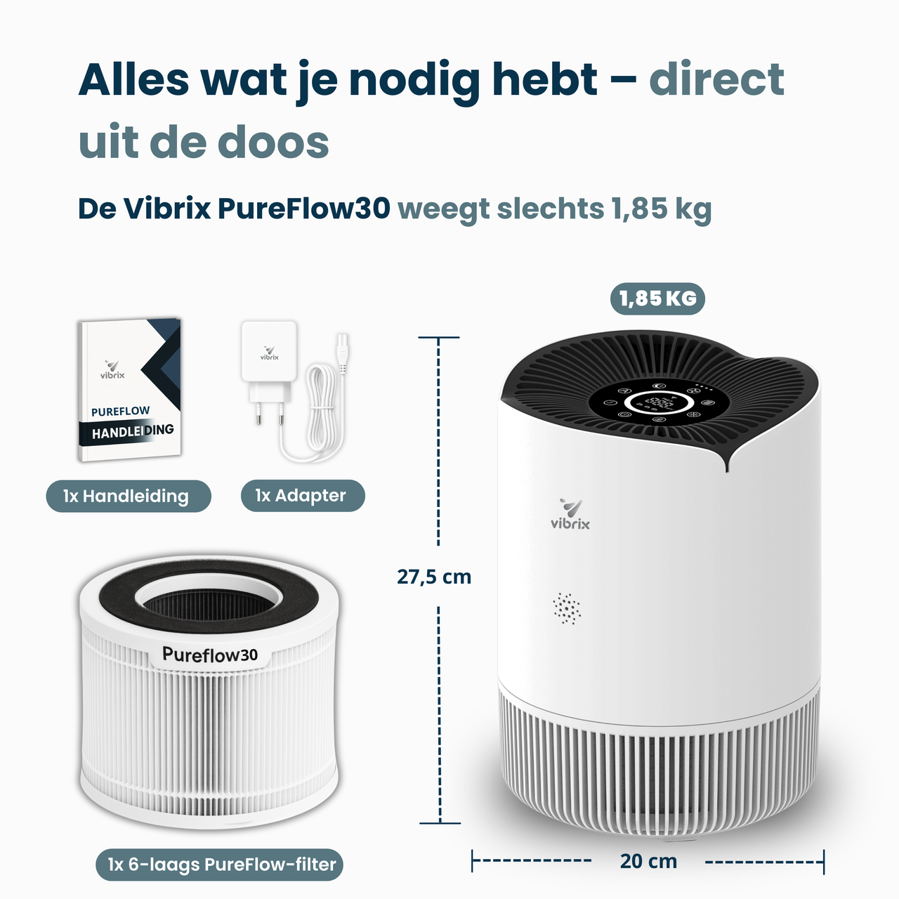 Vibrix PureFlow30 Luchtreiniger