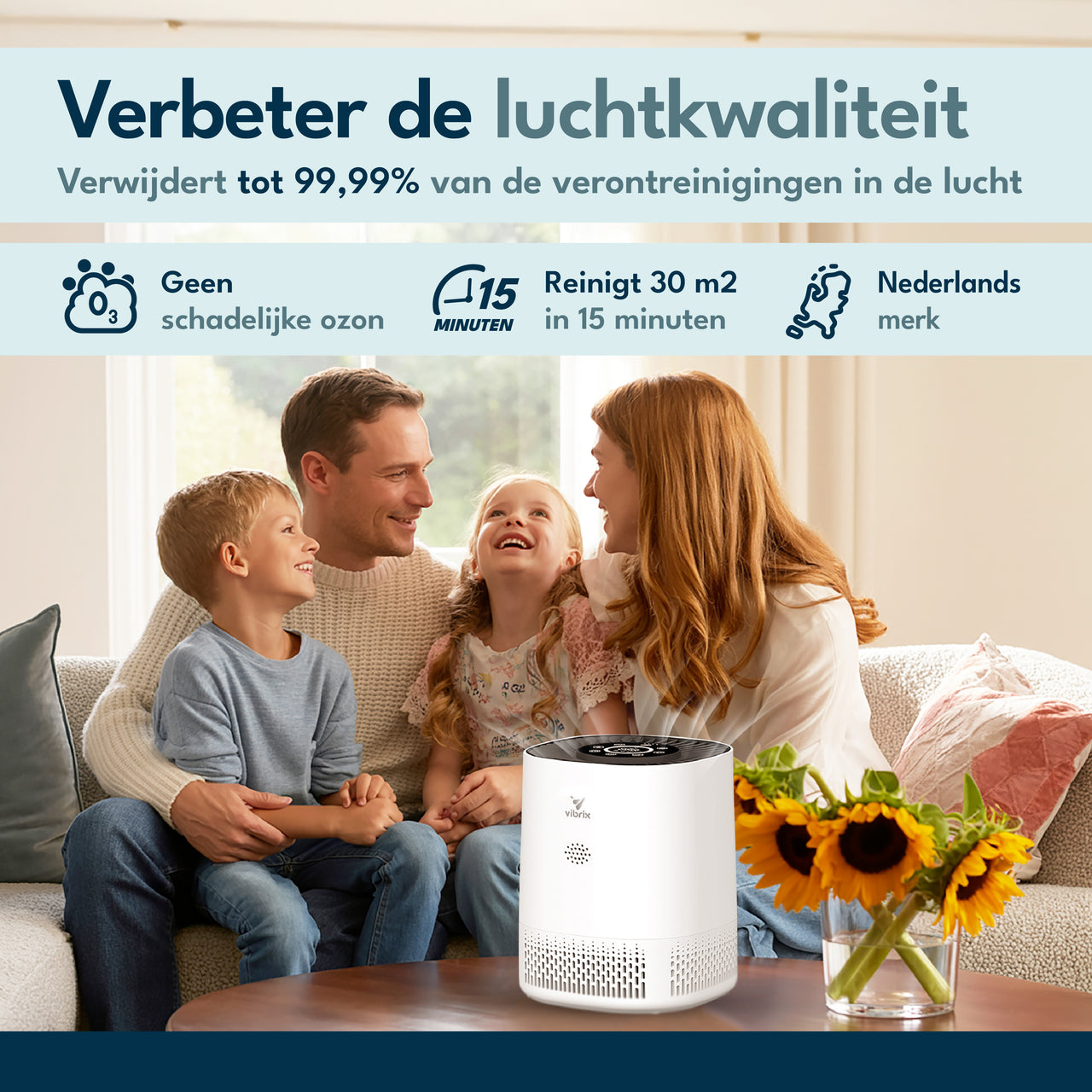 Vibrix PureFlow15 Luchtreiniger