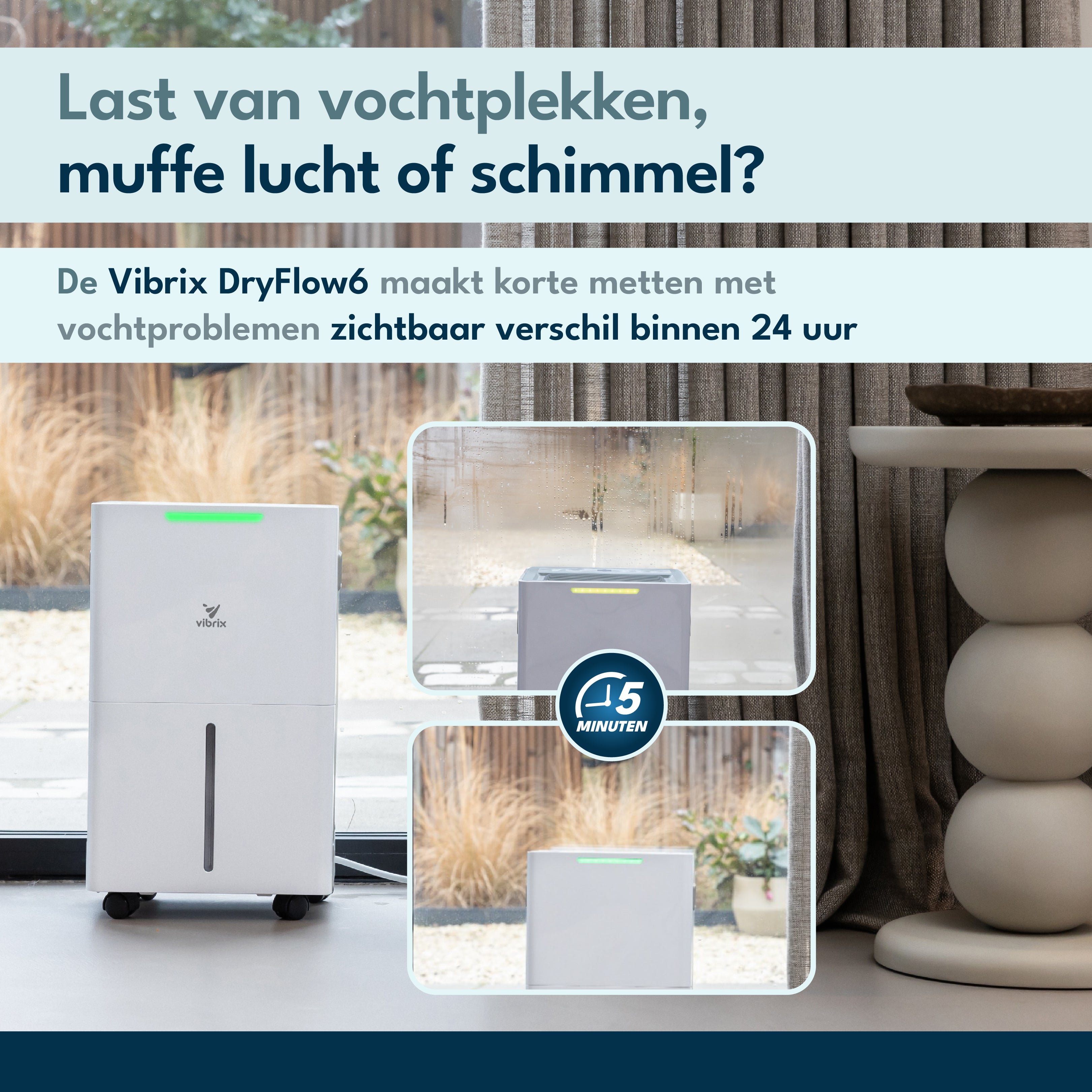 Vibrix DryFlow6 luchtontvochtiger