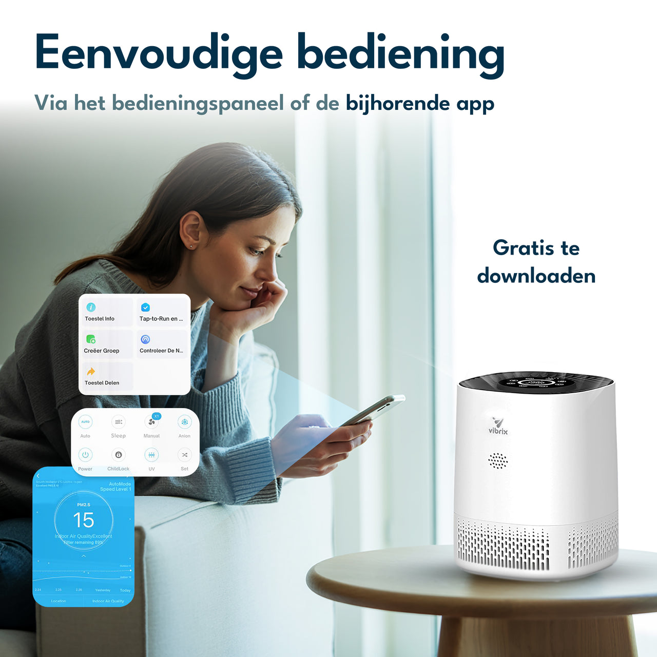 Vibrix PureFlow15 Luchtreiniger