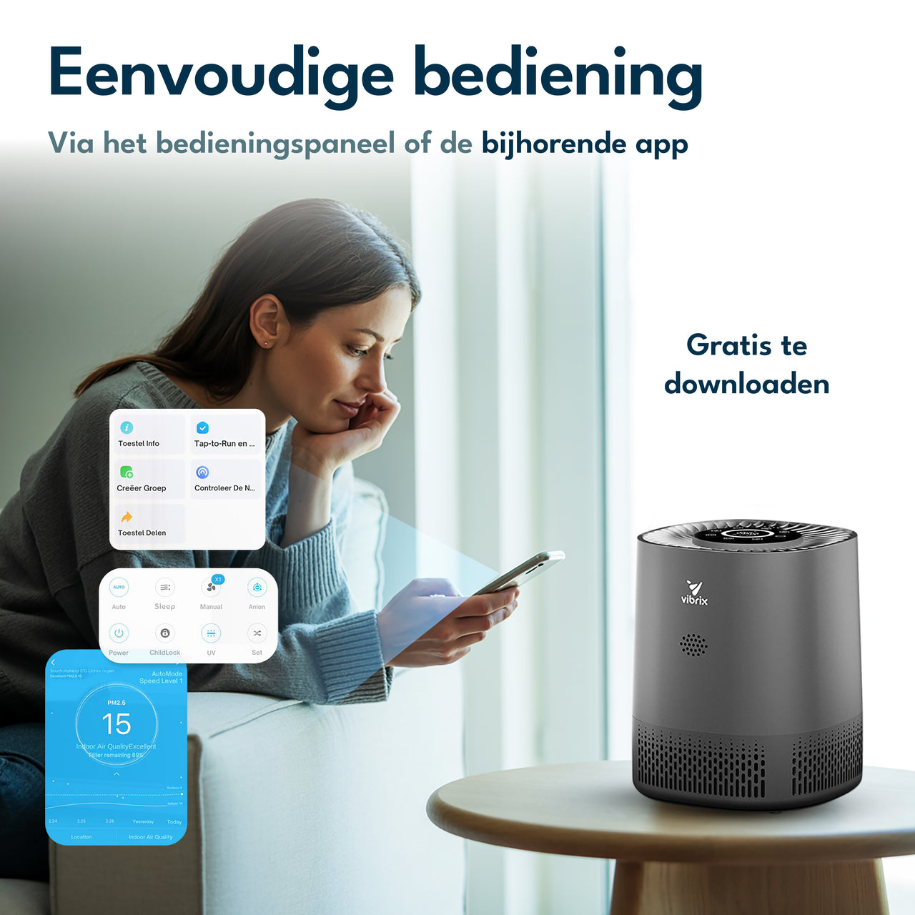 Vibrix PureFlow15 Luchtreiniger