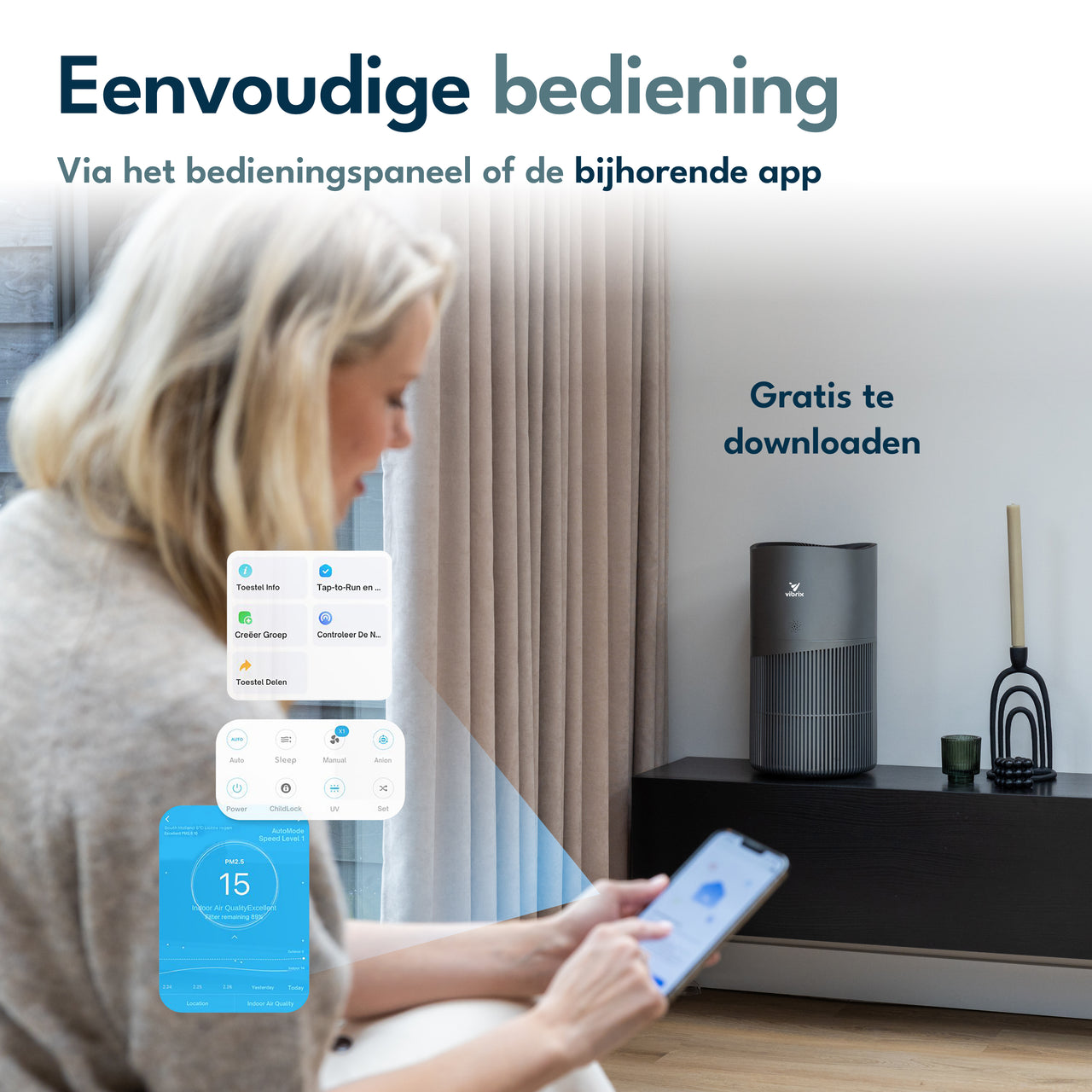 Vibrix PureFlow70 Luchtreiniger