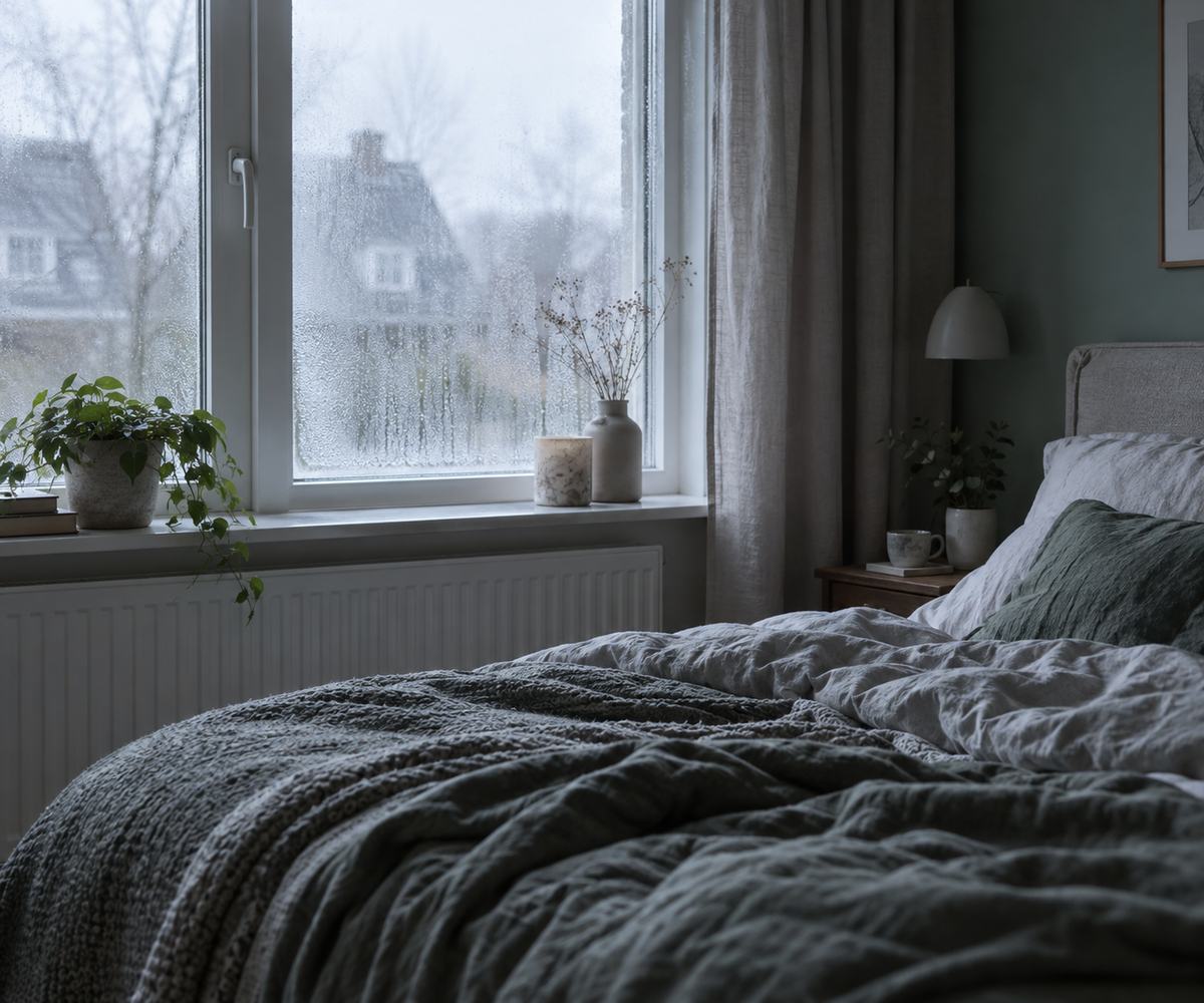 Voelt je kamer klam aan?
