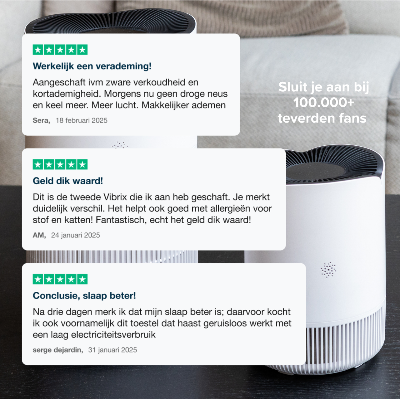 Vibrix PureFlow70 Luchtreiniger