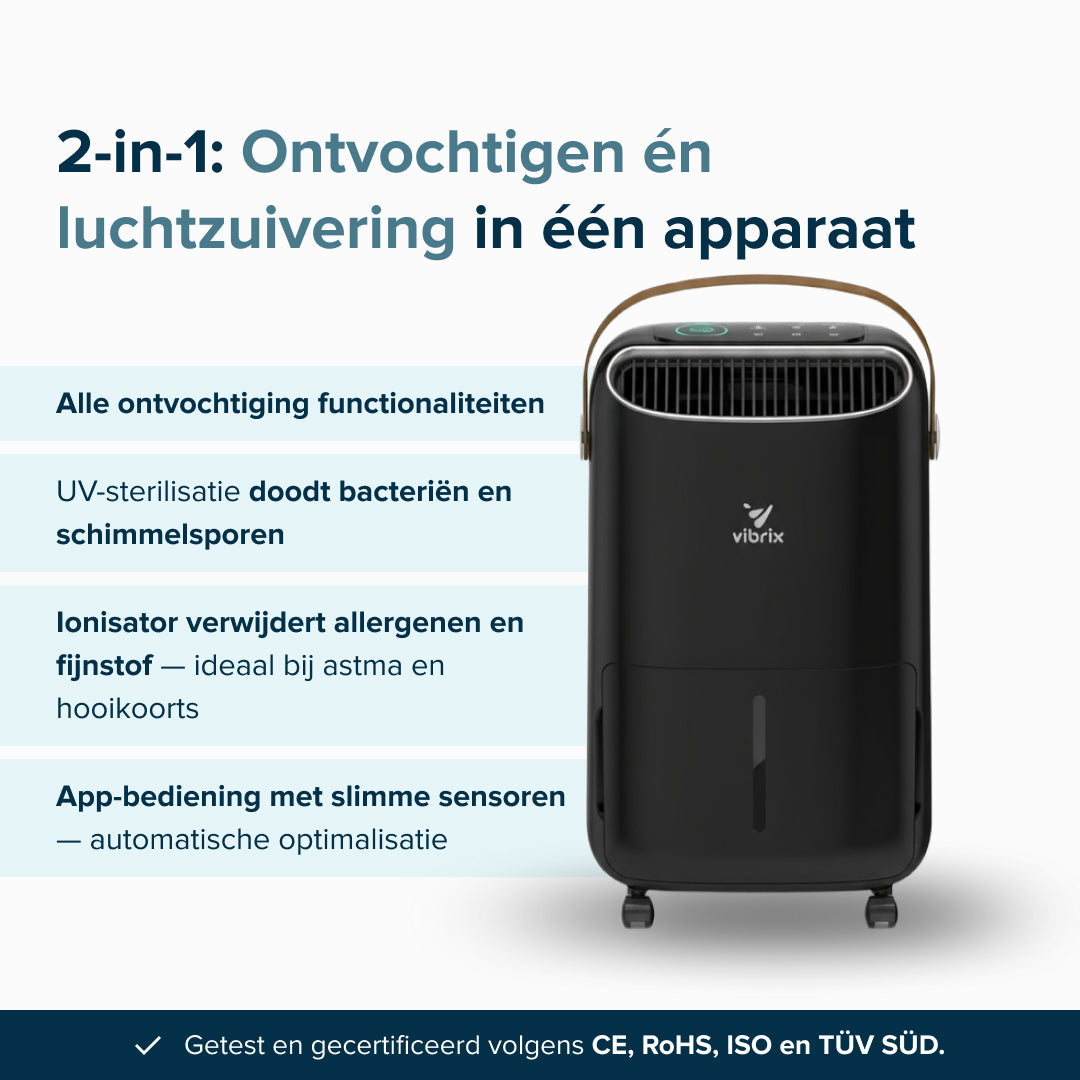Vibrix DryFlow12 Luchtontvochtiger