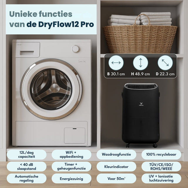 Vibrix DryFlow12 Luchtontvochtiger