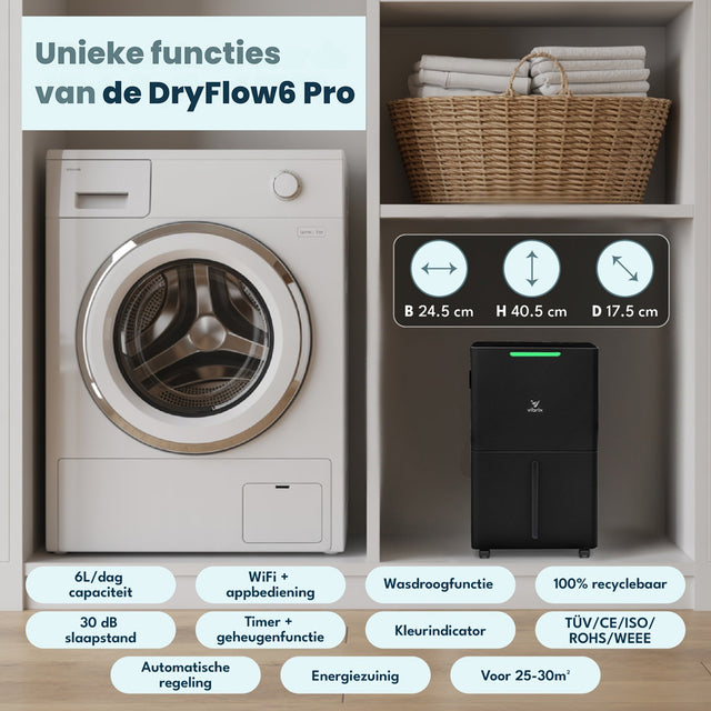 Vibrix DryFlow6 Luchtontvochtiger