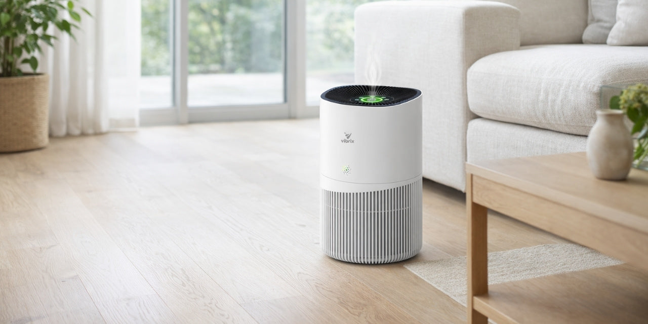 Luchtontvochtiger en Luchtreiniger 16L HEPA filter 240W Wit Vivid Green Luchtontvochtiger en Luchtreiniger 16L HEPA filter 240W Wit Vivid Green