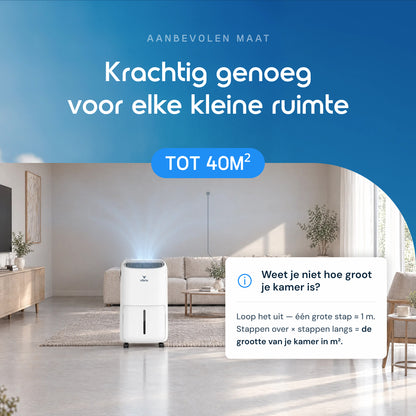 Vibrix DryFlow12 luchtontvochtiger tot 40 m²