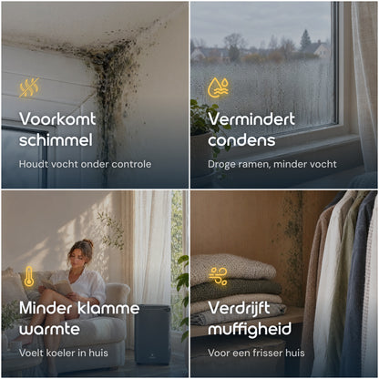 Vibrix DryFlow20 Pro luchtontvochtiger tegen schimmel condens