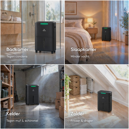 Vibrix DryFlow6 Pro luchtontvochtiger badkamer slaapkamer kelder zolder