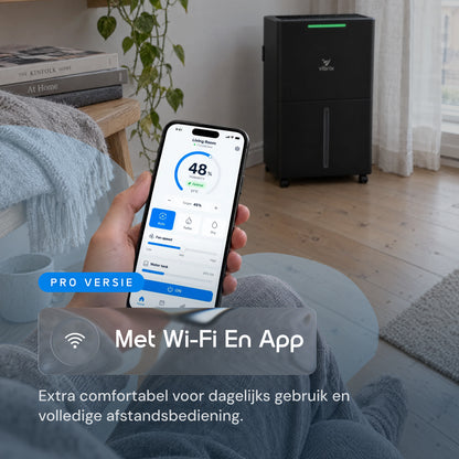 Vibrix DryFlow6 Pro luchtontvochtiger wifi app