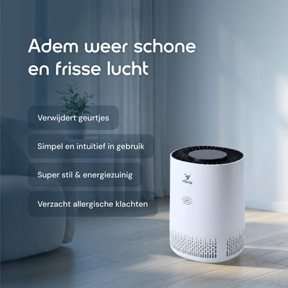 Vibrix PureFlow15 luchtreiniger: verwijdert geurtjes, simpel in gebruik, stil, energiezuinig en verzacht allergieklachten