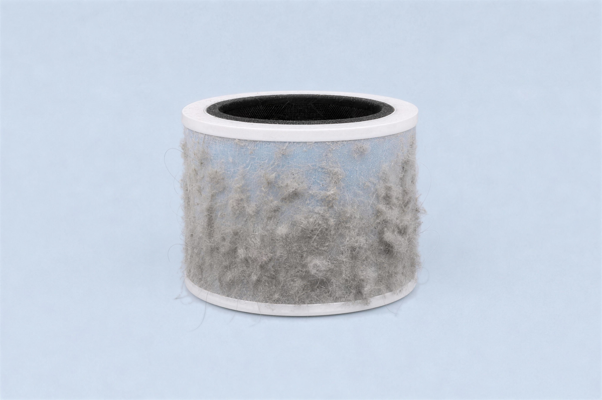 Vibrix PureFlow30 Pro filter na 4 weken vuil