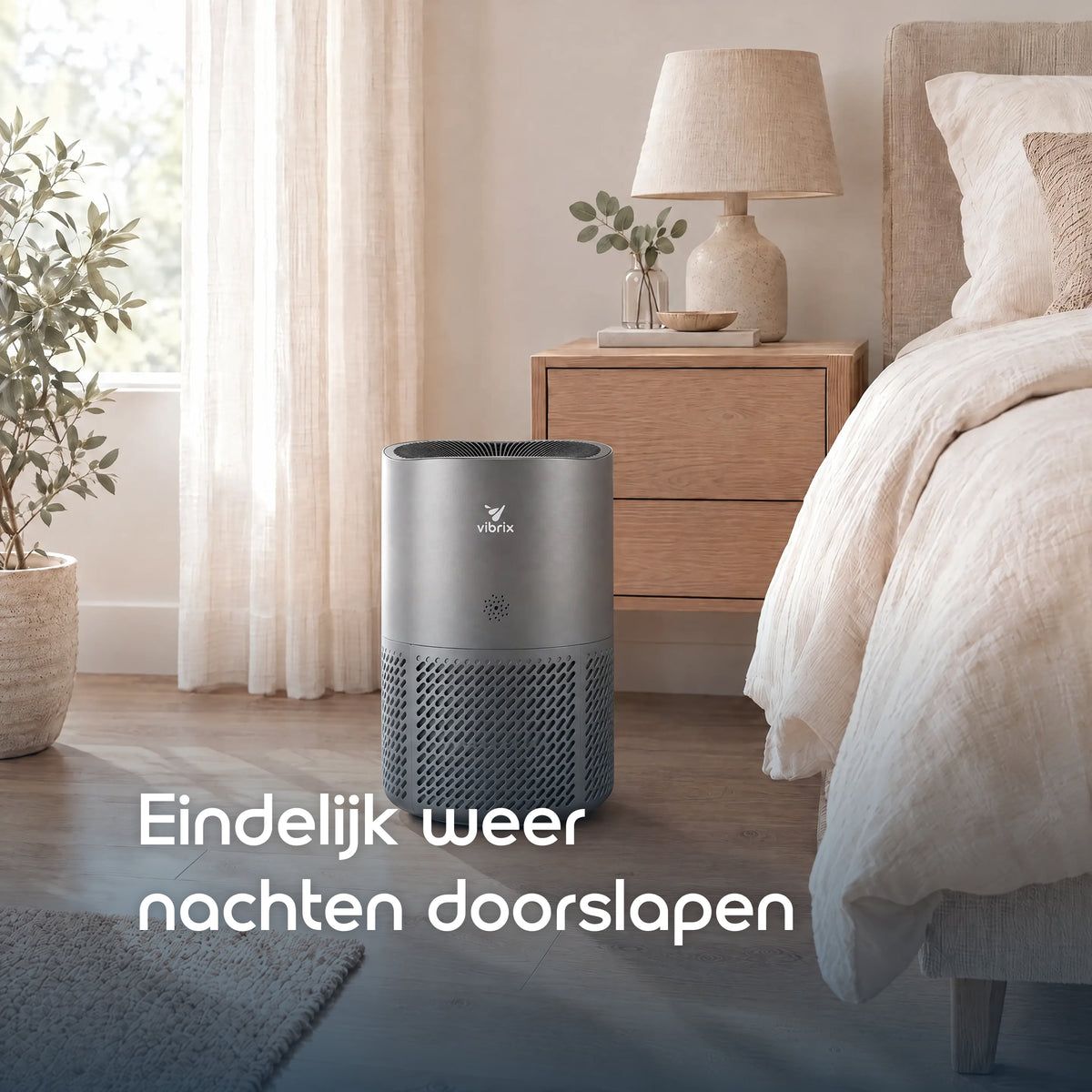 Vibrix PureFlow50 Pro luchtreiniger slaapkamer