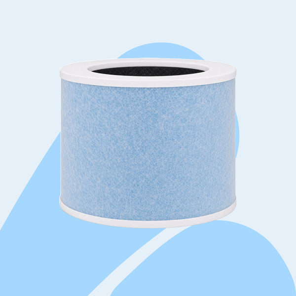 Vibrix PureFlow50 Pro vervangingsfilter HEPA H14 productfoto blauw