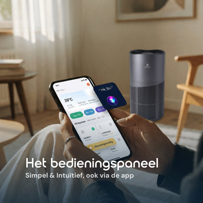 Vibrix PureFlow70 Pro luchtreiniger bediening via app