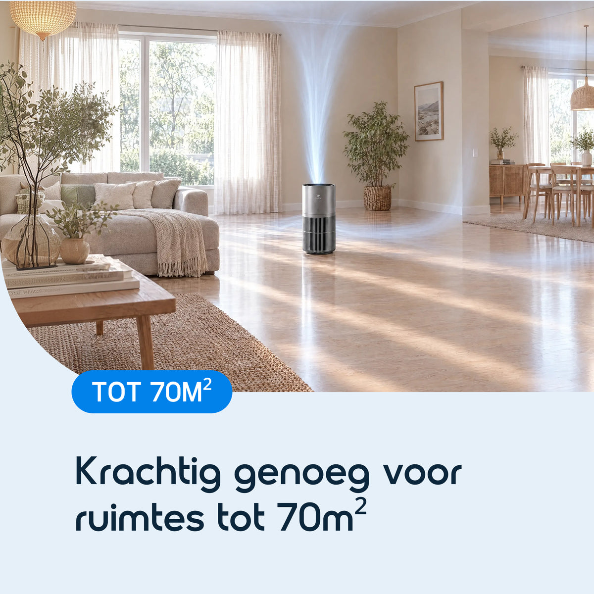 Vibrix PureFlow70 Pro luchtreiniger tot 70 m²
